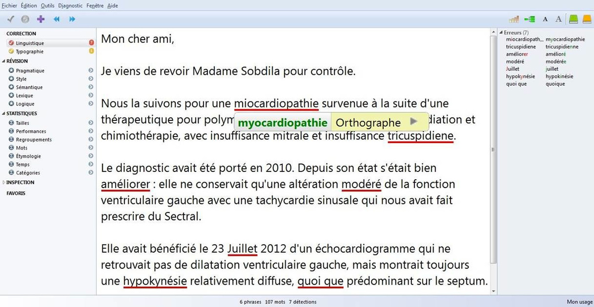 Le correcteur Antidote passe la 8e et dévoile un glossaire médical