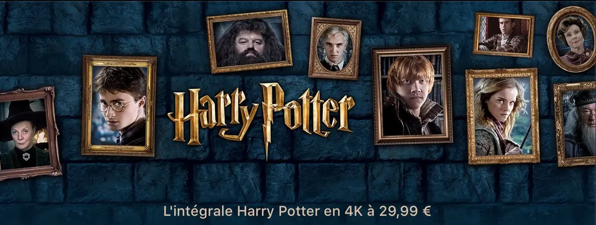 Bon plan : l'intégrale de Harry Potter en 4k à 29,99€ dans l'iTunes Store