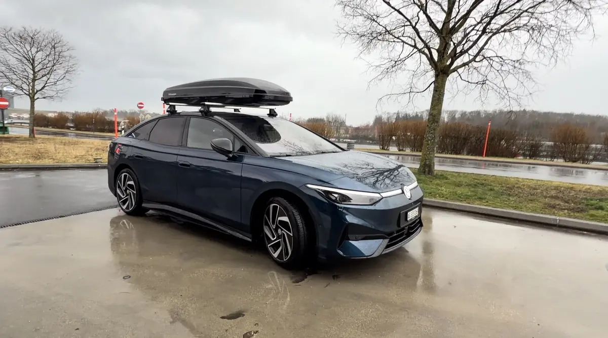 Essai Volkswagen ID7 Pro S&nbsp;: une autonomie de dingue&nbsp;! + test avec coffre de toit et sur neige