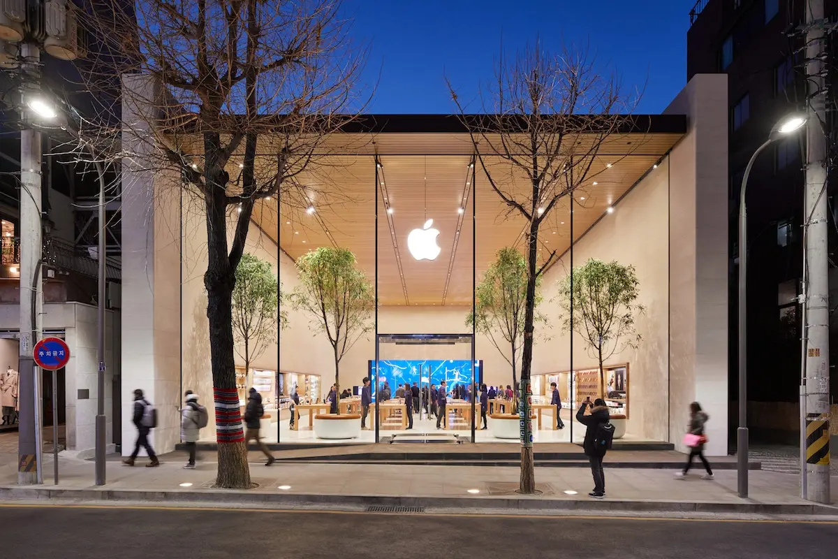 Apple présente en images sa première boutique de Séoul