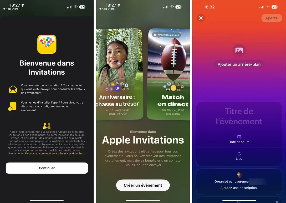 Apple dévoile sa nouvelle app Invitations Apple