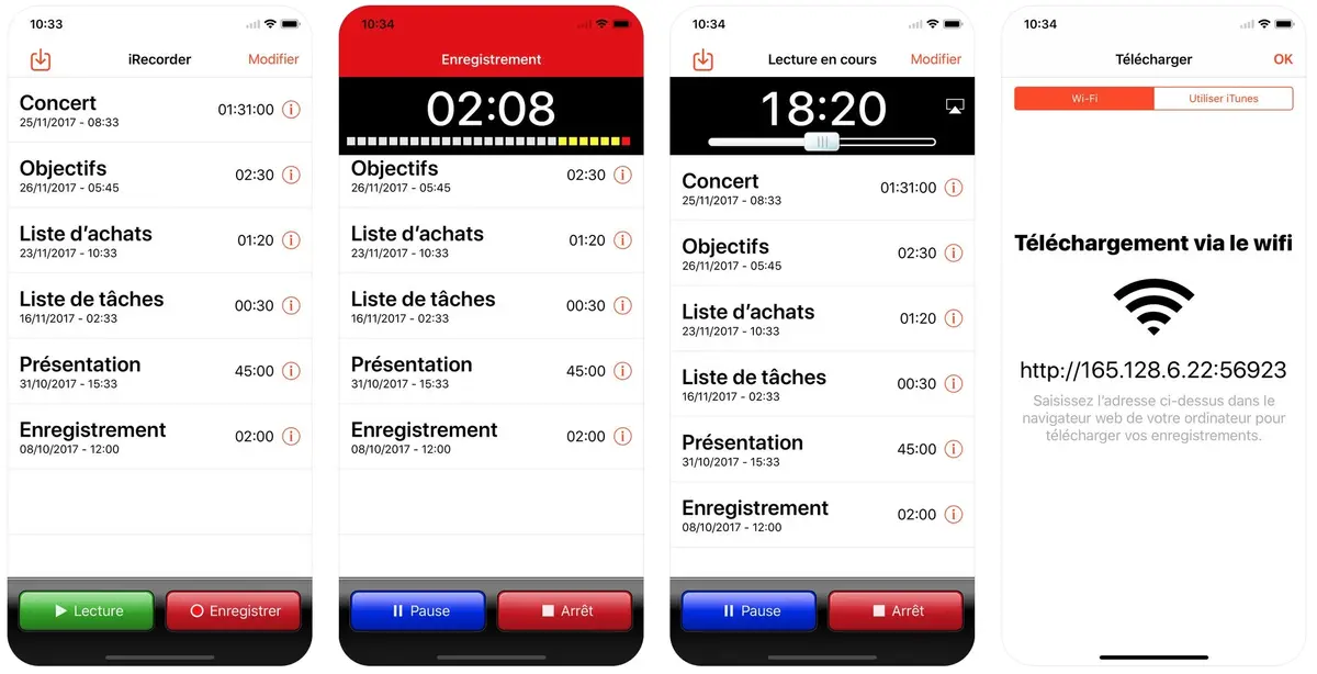 Le dictaphone iRecorder Pro gratuit pour la première fois sur iOS