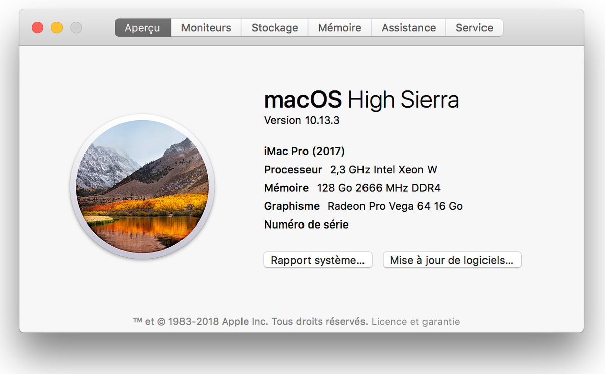 Nos premiers benchs de l'iMac Pro toutes options (18 coeurs/4To/128Go/Vega 64)