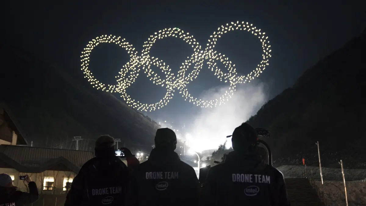 JO d'hiver 2018 : Intel brille à PyeongChang en faisant voler 1200 drones