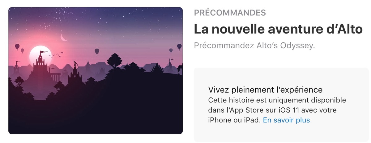 Alto's Odyssey est disponible en précommande dans l'App Store !