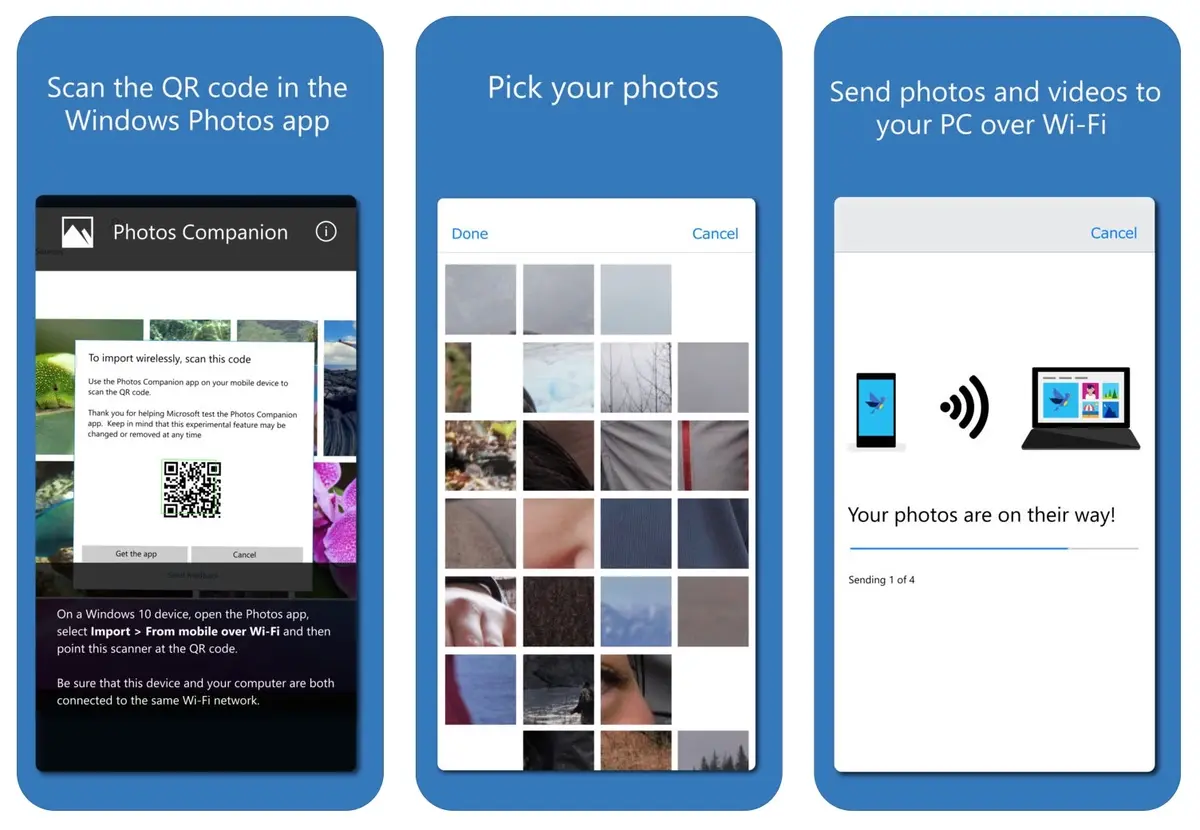 Photos Companion : Microsoft facilite le transfert de photos entre iOS et Windows