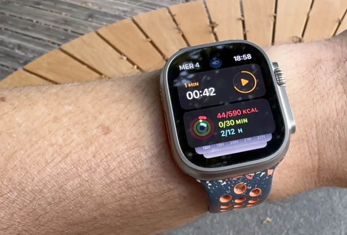 Test : toucher deux fois de l'Apple Watch Ultra 2