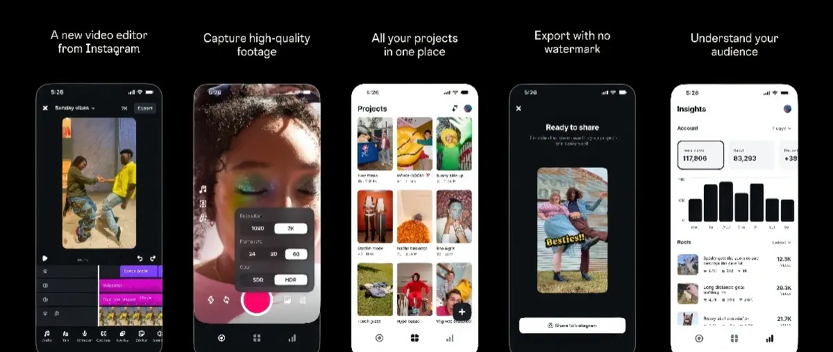 Instagram veut concurrencer CapCut avec “Edits”, son application de montage vidéo