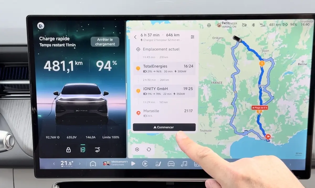 Test des &eacute;crans du XPeng G6 2026&nbsp;: sentinelle, XCombo... &agrave; la hauteur de Tesla&nbsp;!