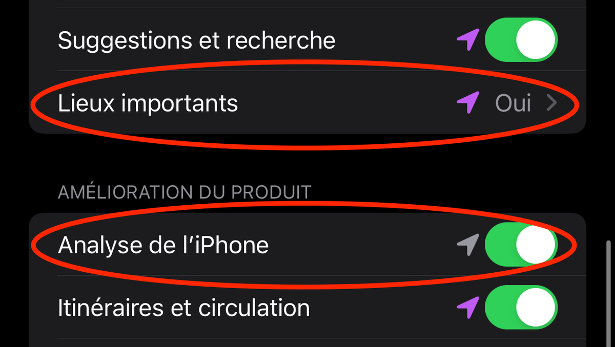 Vérifiez qu'iOS 17 n'a pas réinitialisé certains réglages de confidentialité