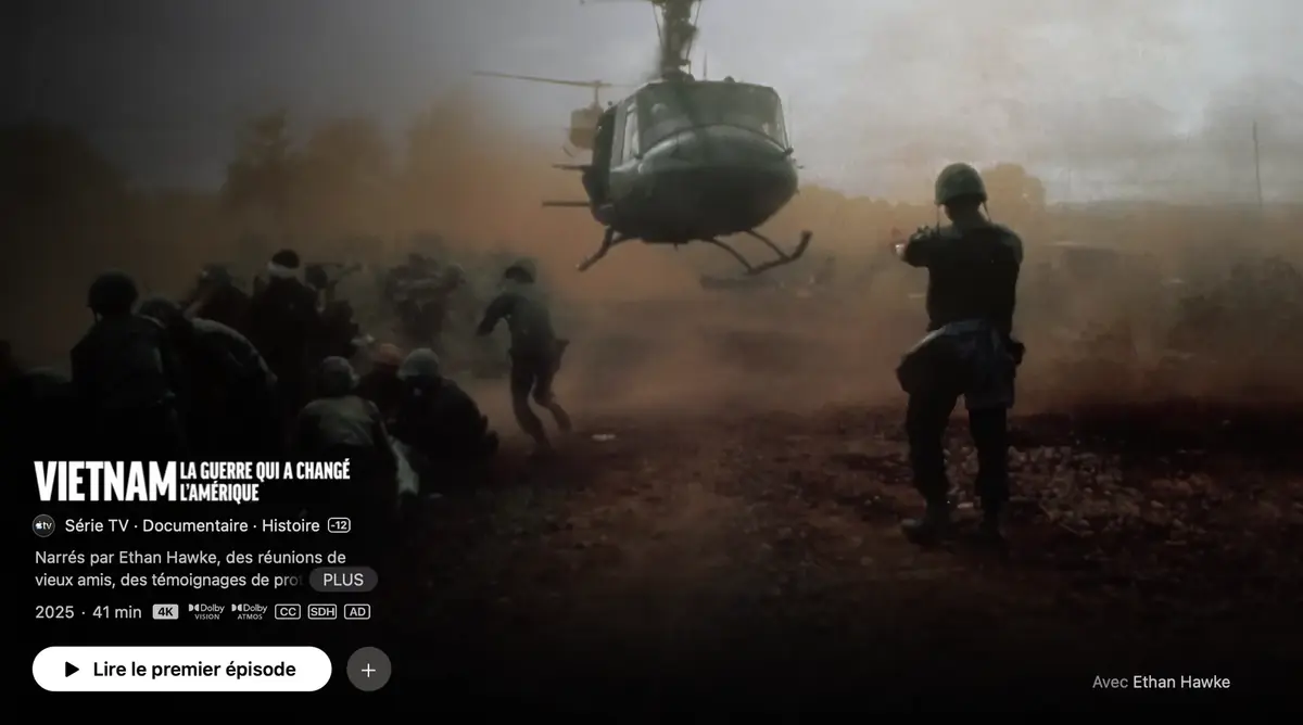 Guerre du Vietnam&nbsp;: Apple confirme ses ambitions dans le documentaire historique