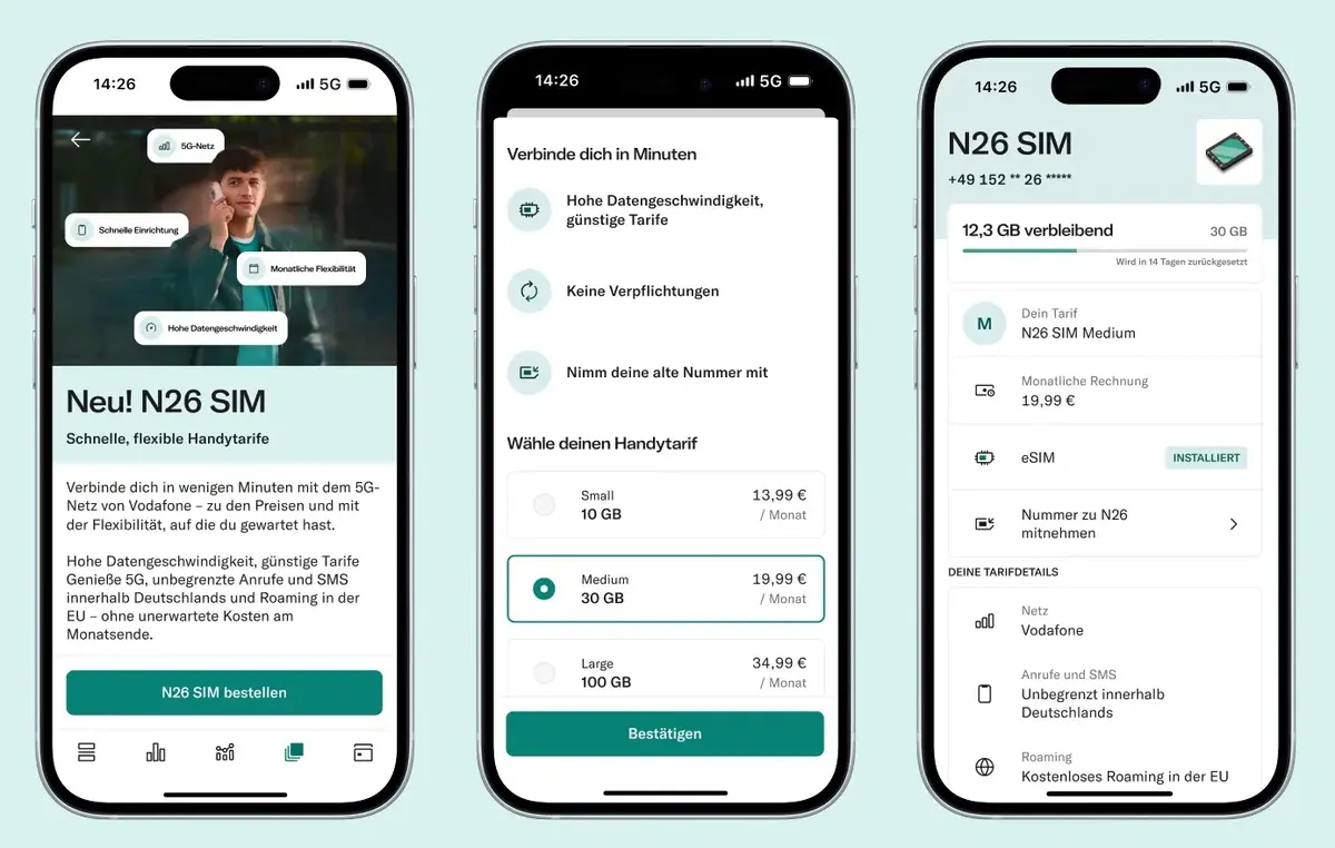 N26 se lance aussi dans la téléphonie mobile avec des offres bien trop chères