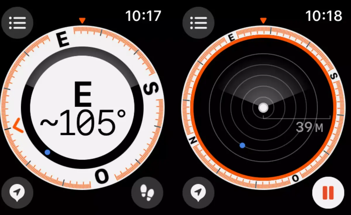 watchOS 9 améliore sa boussole (points de repère, enregistrement de l'itinériare)