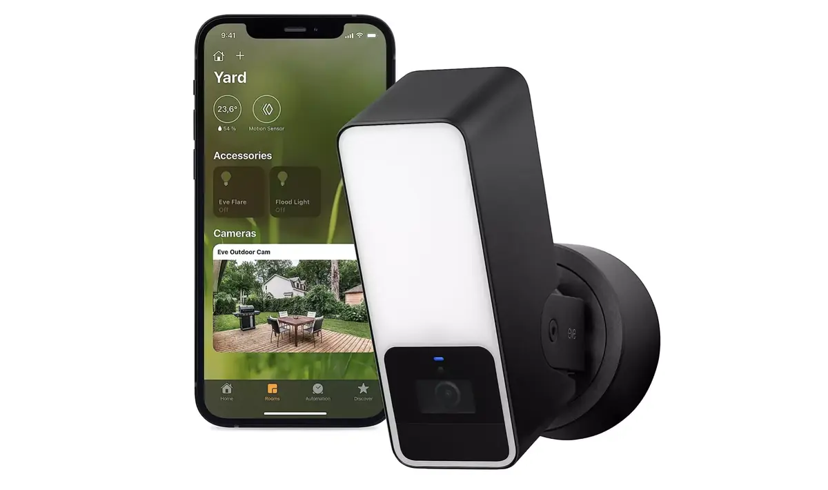 Eve Outdoor Cam HomeKit prix le plus bas cam&eacute;ra promo