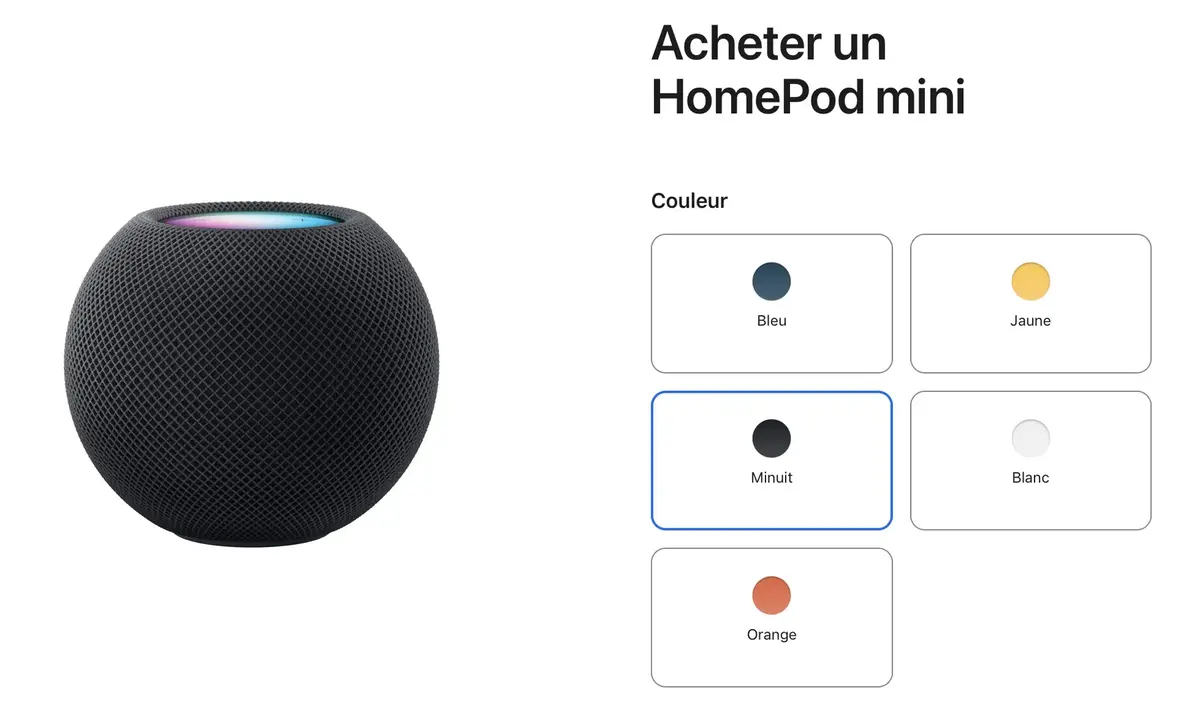 Le HomePod mini est désormais disponible dans une "nouvelle" couleur !