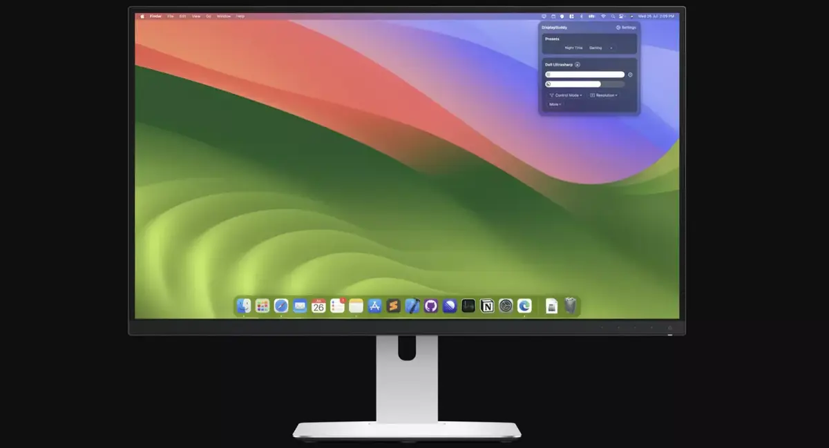 DisplayBuddy gère la luminosité des écrans externes sur Mac