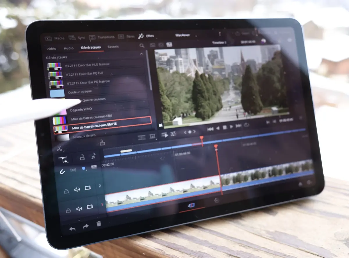 Test de DaVinci Resolve pour iPad Pro/Air M1/M2 : utilisable sans clavier/souris ?