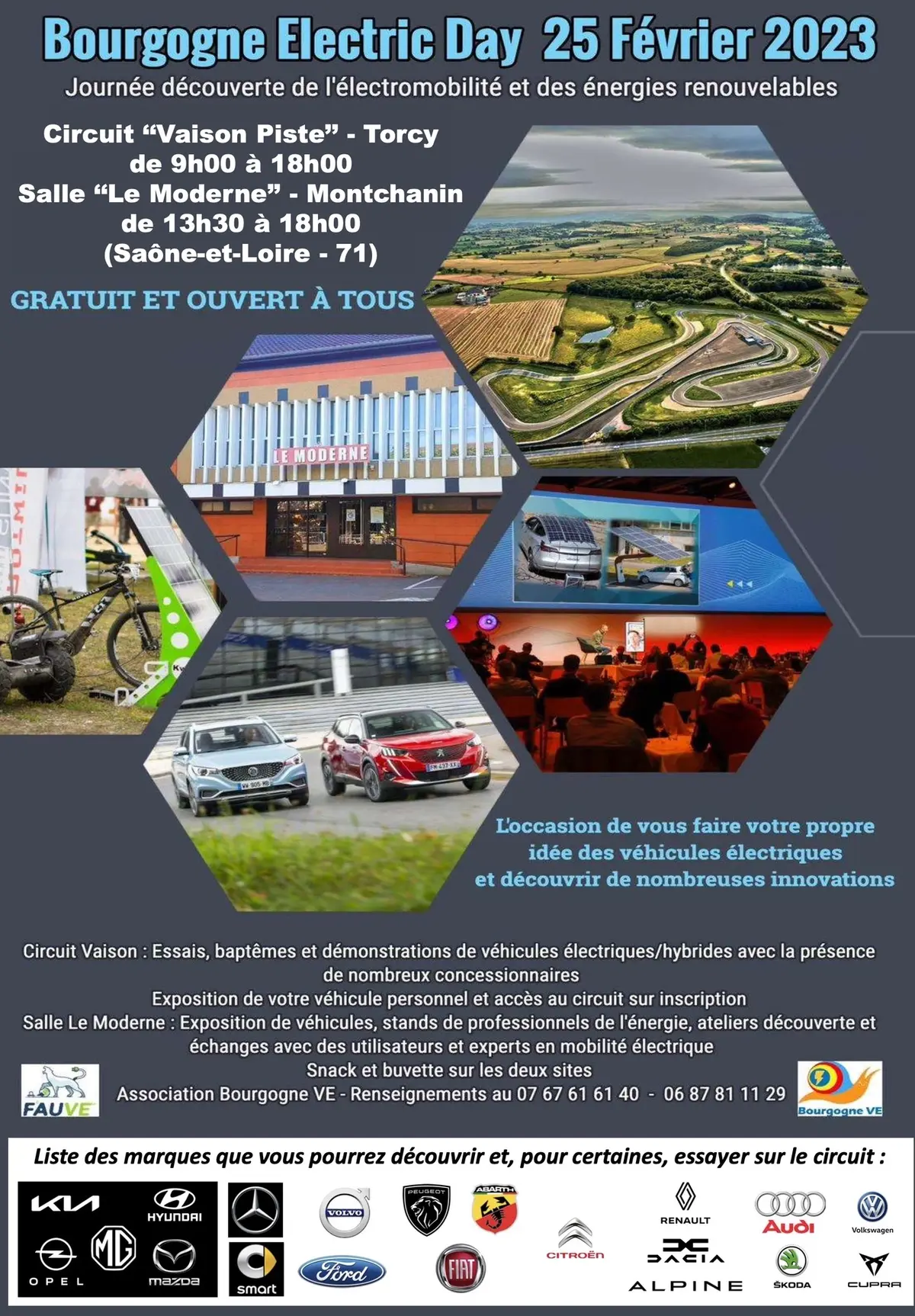 RDV demain au #BourgogneElectricDay pour essayer toutes les voitures électriques !