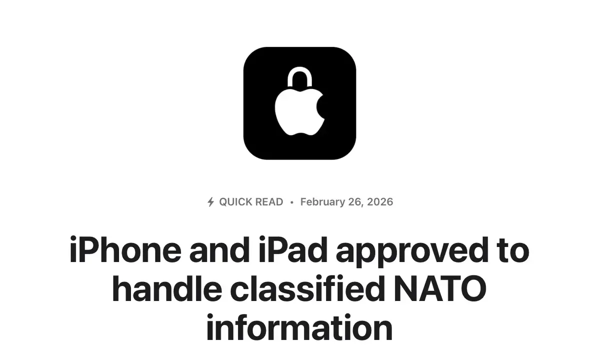 S&eacute;curit&eacute; et d&eacute;fense&nbsp;: l&rsquo;iPhone et l&rsquo;iPad certifi&eacute;s par l&rsquo;OTAN