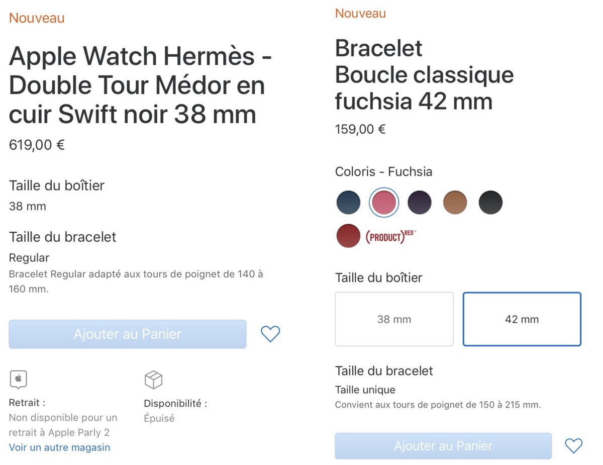 Apple Watch : rupture de stock sur de nombreux bracelets, renouvellement imminent !