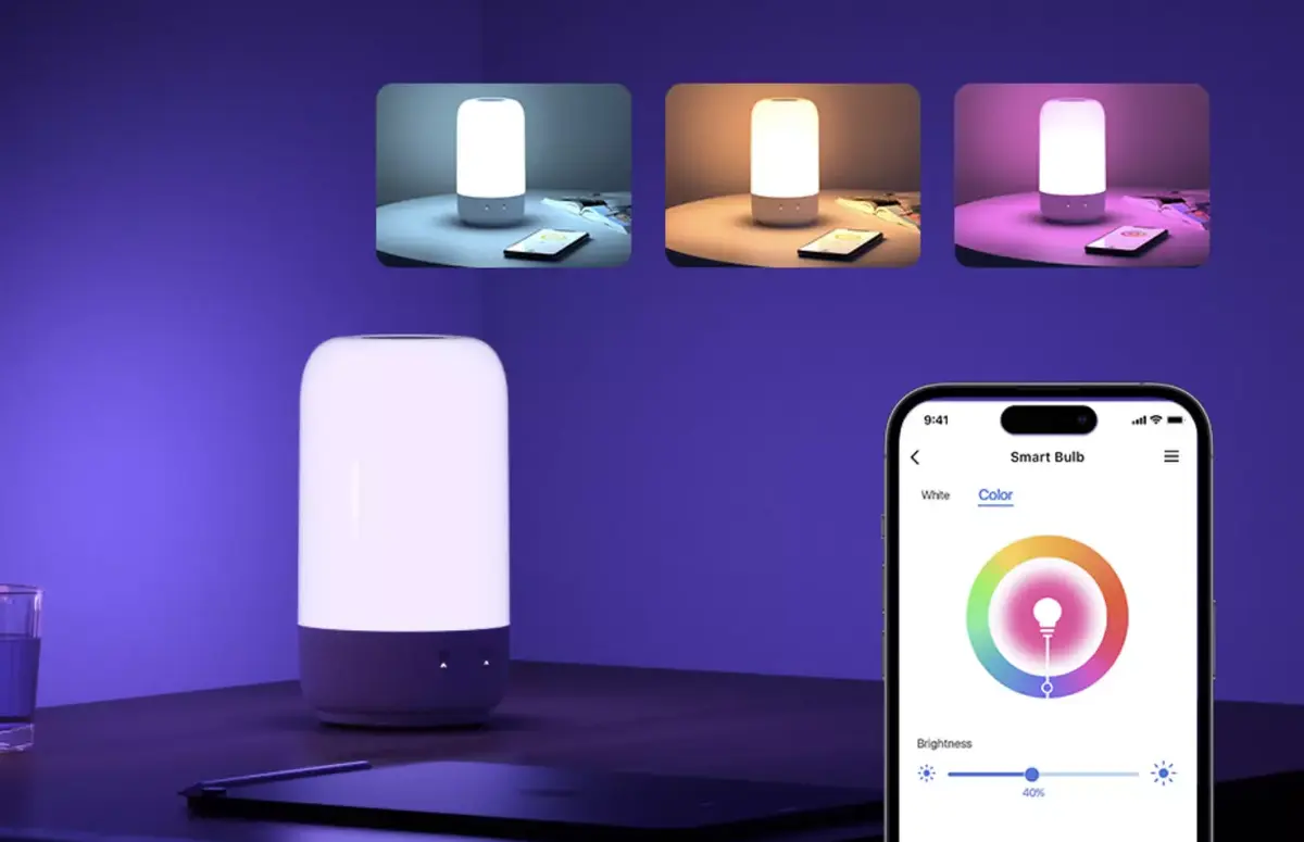 Lampe de chevet Meross veilleuse connectée Meross prix le plus bas