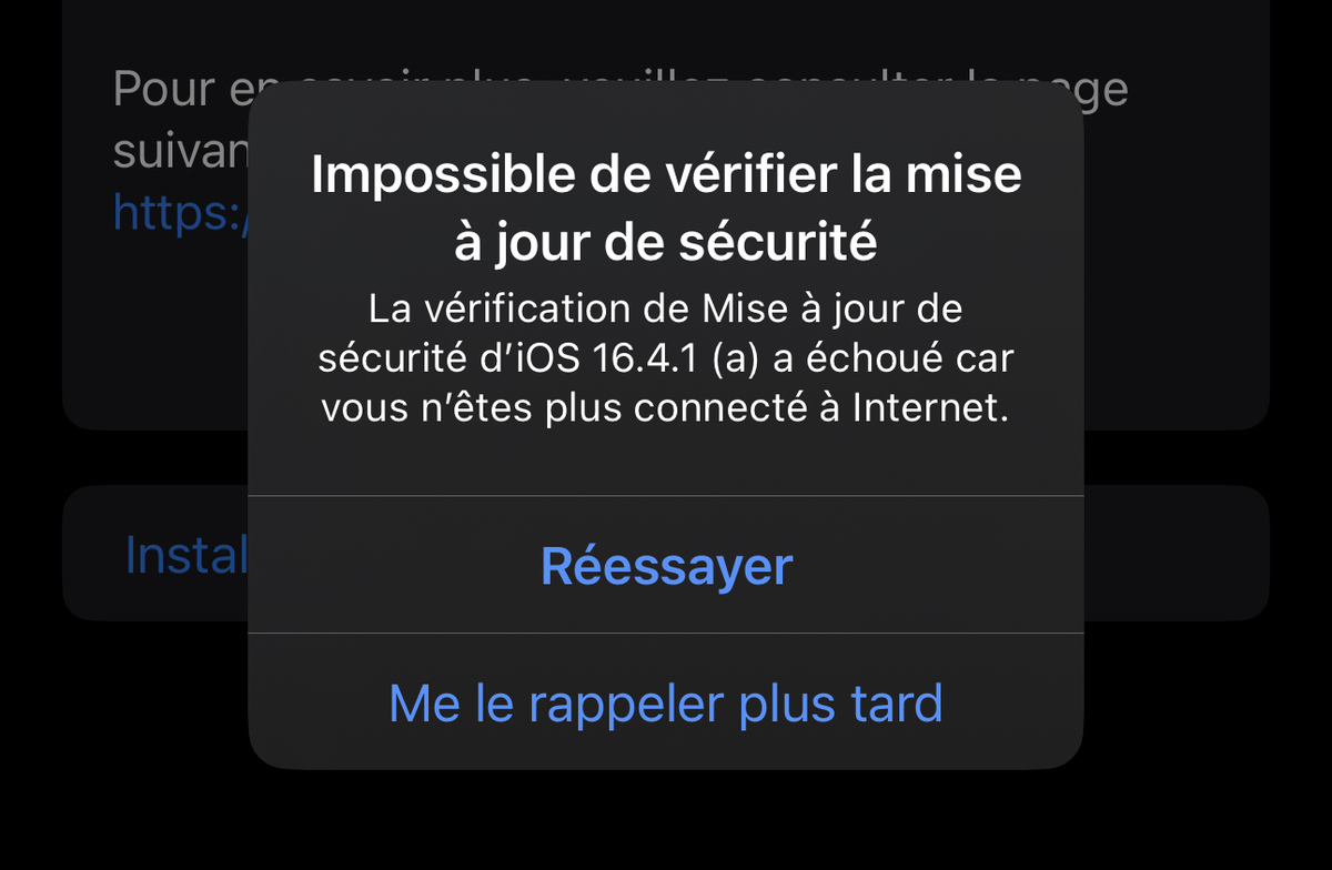 Une première mise à jour de sécurité urgente pour iOS 16.4.1 et macOS 13.3.1