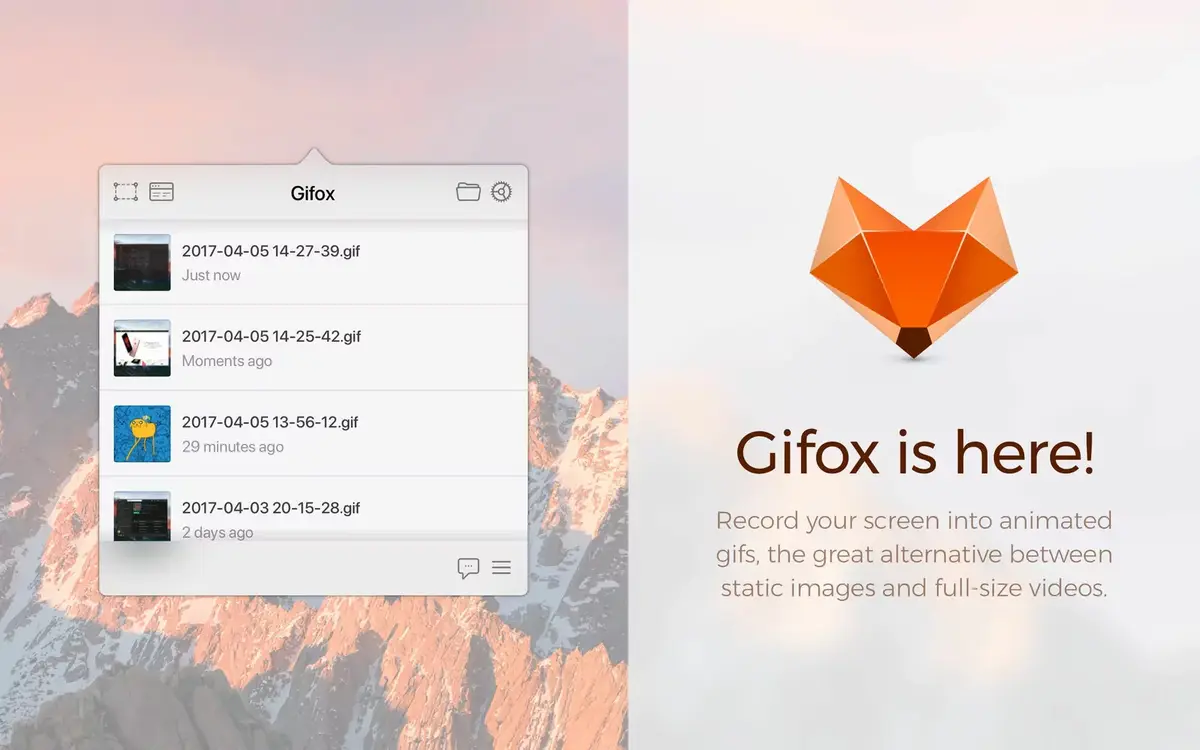 Gifox crée des GIF à partir de captures d'écran sur Mac