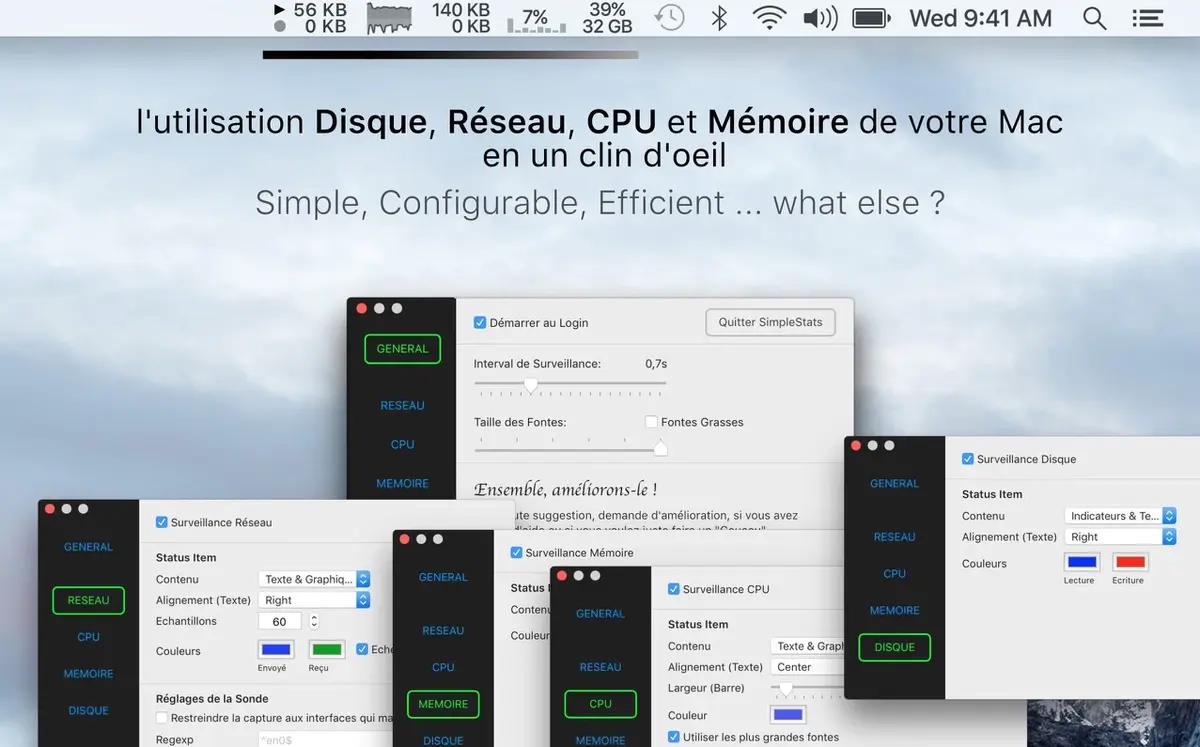 Une nouvelle version pour le moniteur de ressources SimpleStats