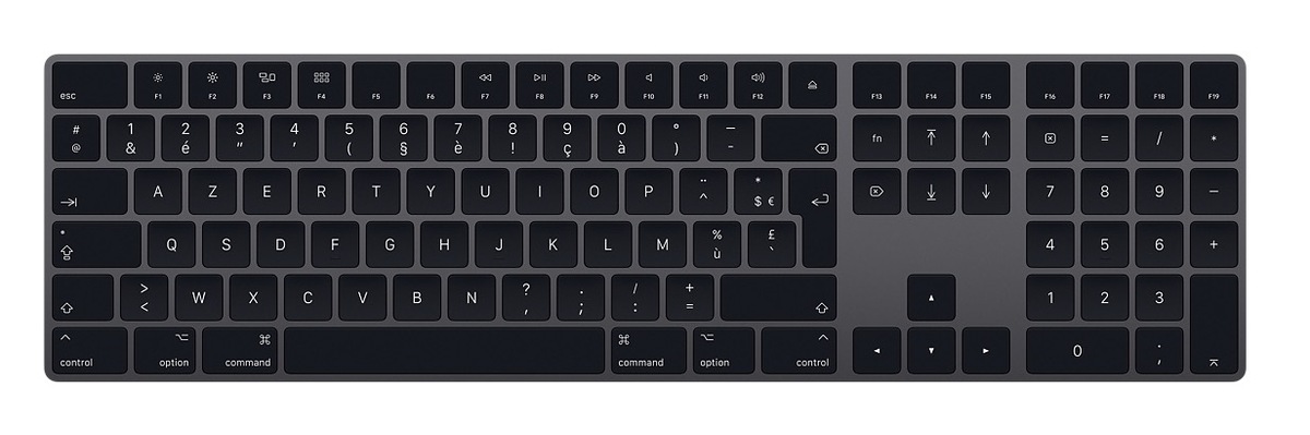 Les clavier/trackpad aux couleurs de l'iMac Pro désormais en vente séparément