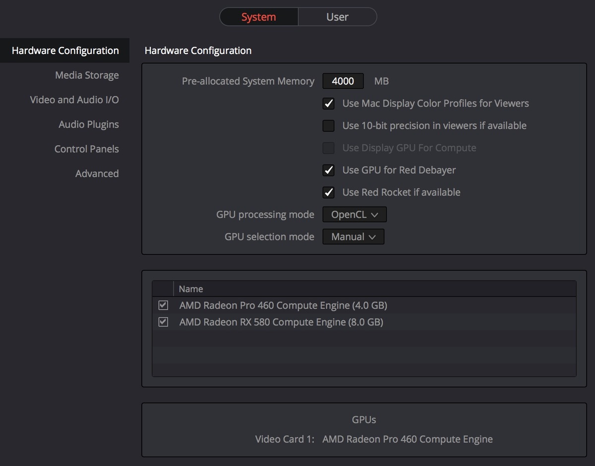 Final Cut Pro 10.4.1 ne prend toujours pas correctement en charge les GPU externes (eGPU)