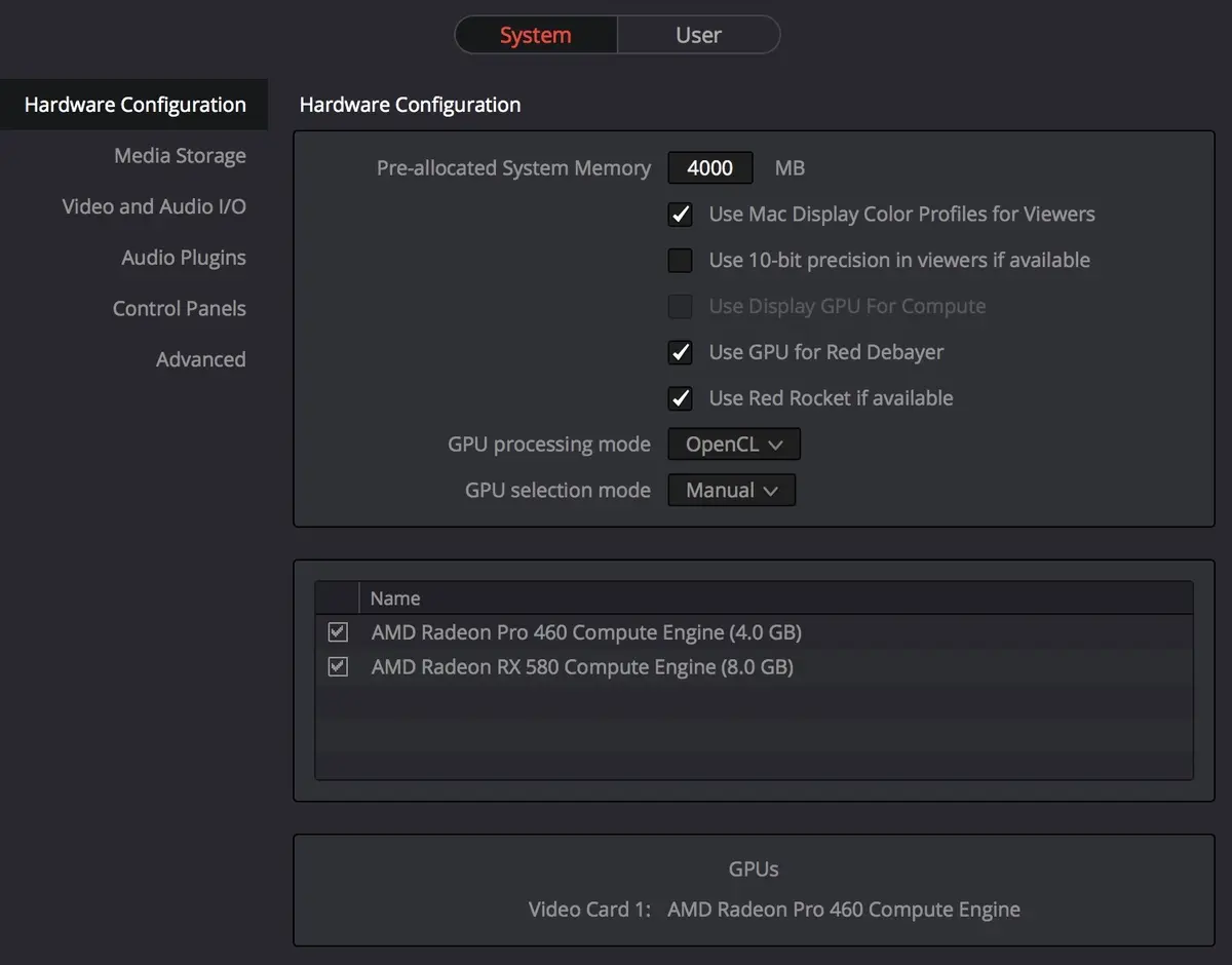 Final Cut Pro 10.4.1 ne prend toujours pas correctement en charge les GPU externes (eGPU)