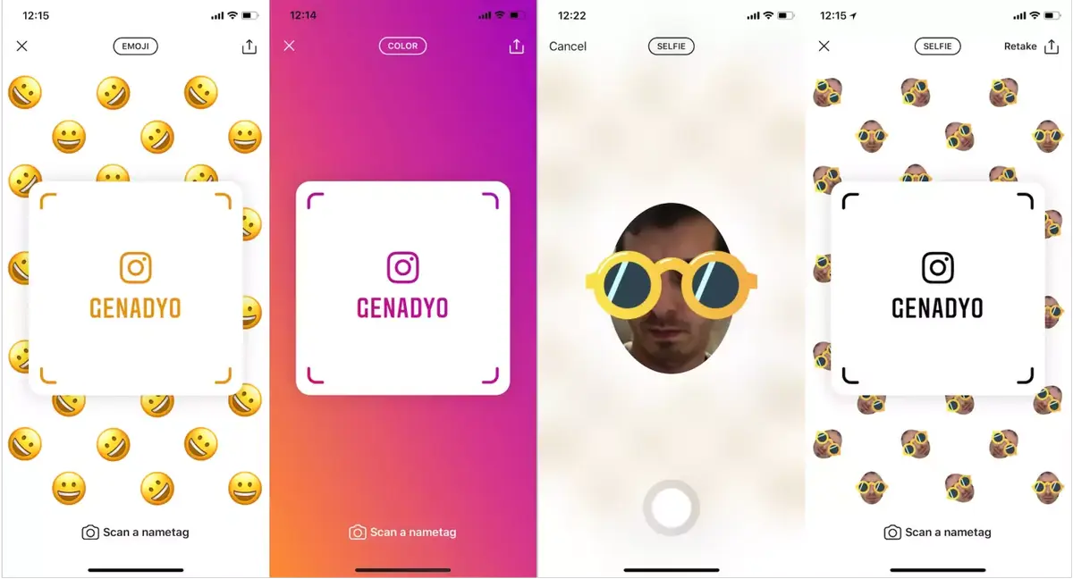 Nametags : Instagram prépare sa riposte aux QR codes de Snapchat