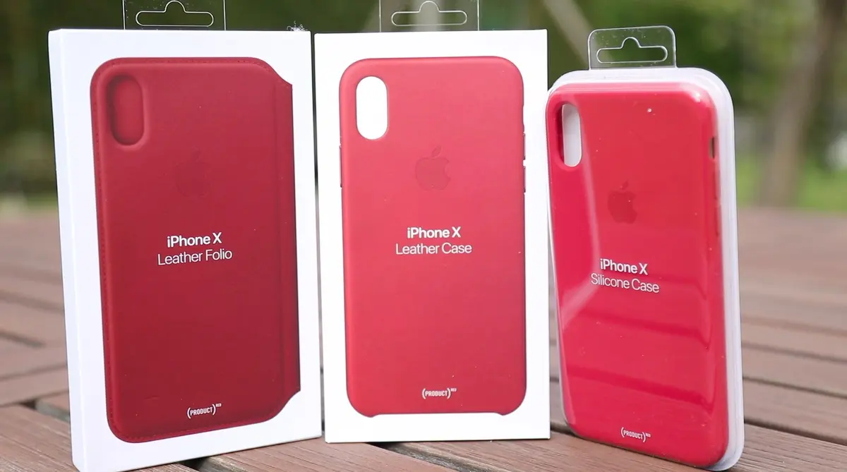 Les coques (RED) pour iPhone X (cuir, silicone, Folio) en images