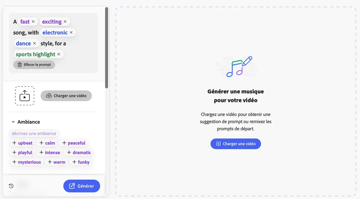 Adobe Firefly permet de g&eacute;n&eacute;rer l&eacute;galement de la musique