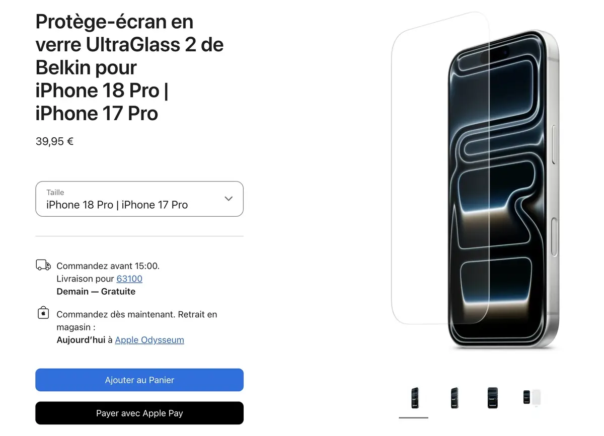 iPhone&nbsp;: Apple d&eacute;conseille les protections d'&eacute;cran mais en vend toujours &agrave; 40&euro;