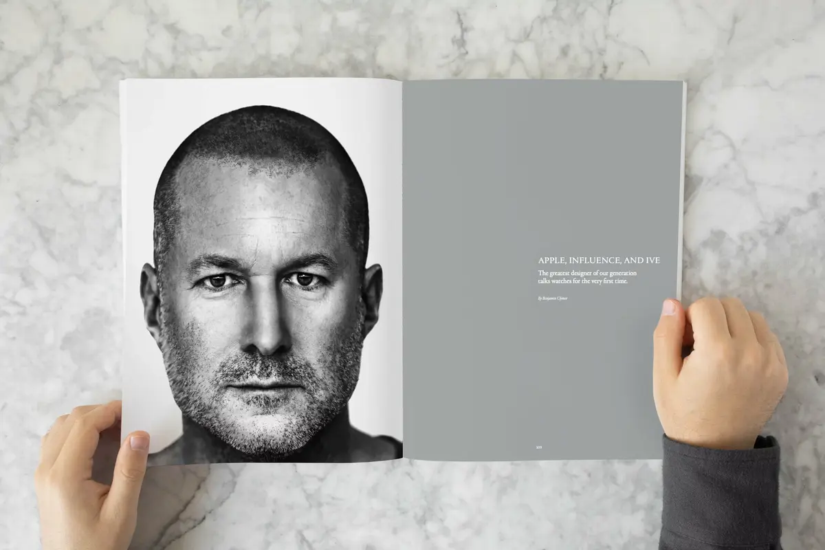 Jony Ive revient sur la conception de l'Apple Watch (avec des photos sur papier glacé)