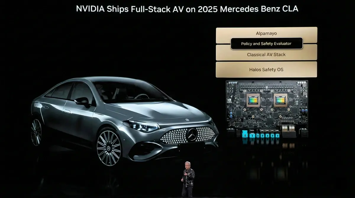 Nvidia et Mercedes s'associent pour la conduite autonome avec la nouvelle CLA