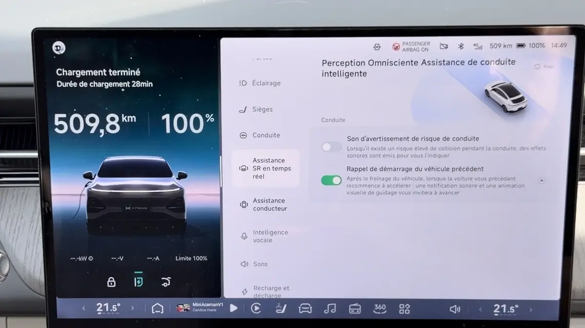 Test des &eacute;crans du XPeng G6 2026&nbsp;: sentinelle, XCombo... &agrave; la hauteur de Tesla&nbsp;!