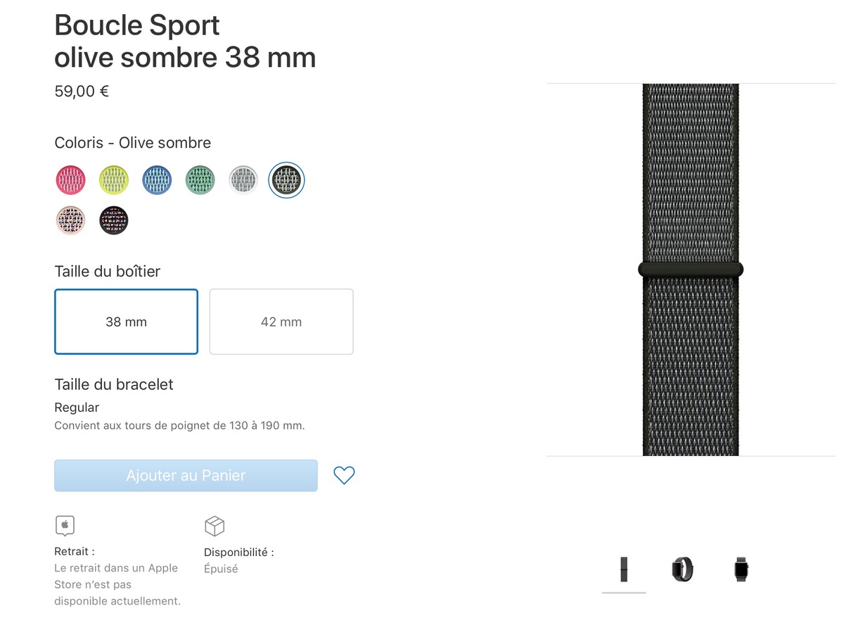 Apple Watch : plusieurs bracelets en rupture de stock avant le renouvellement estival