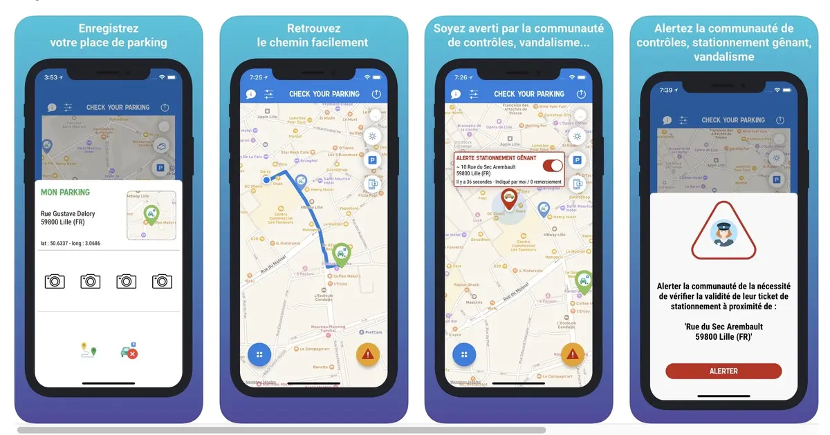 Check Your Parking, une nouvelle app pour éviter les contraventions et retrouver sa voiture