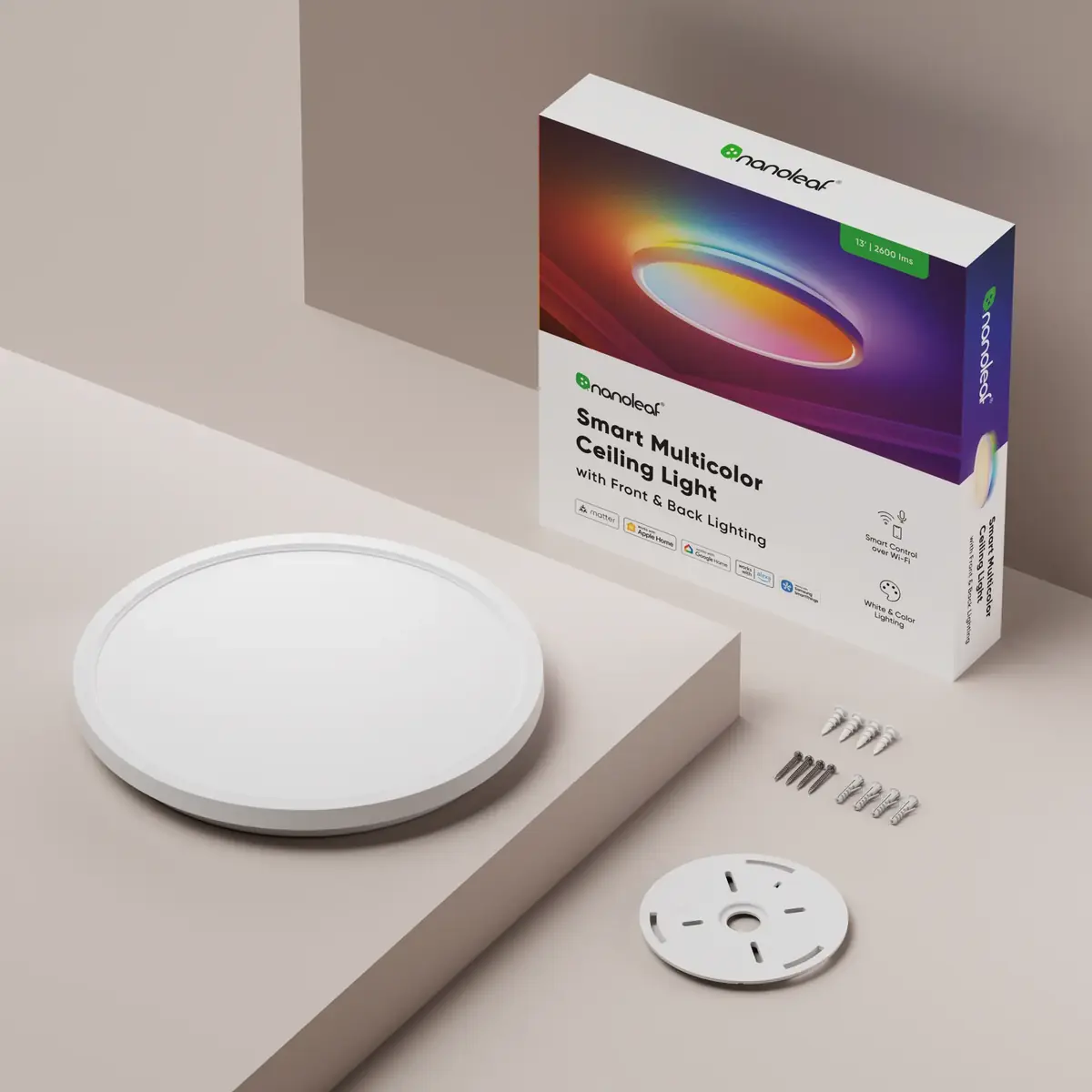 Nanoleaf ajoute un plafonnier multicolore &agrave; son &eacute;cosyst&egrave;me connect&eacute;