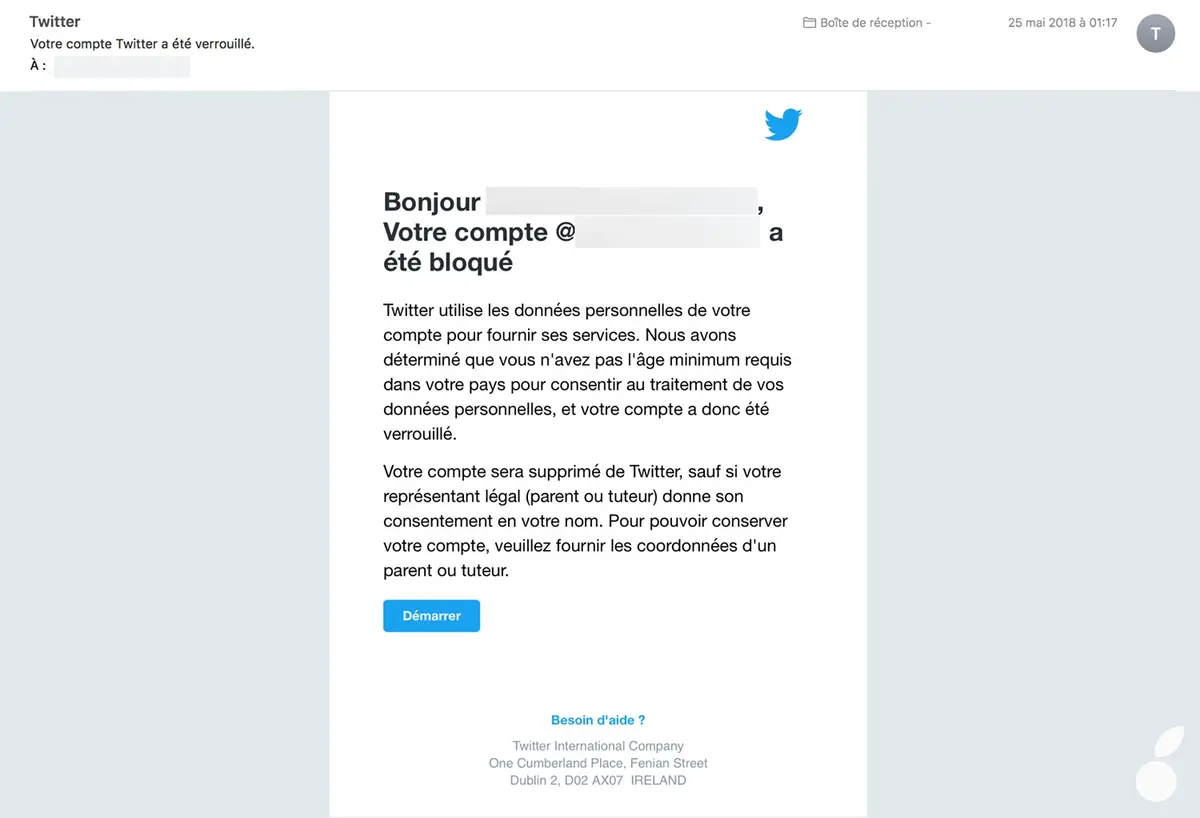 France : Twitter ne plaisante pas avec la majorité !