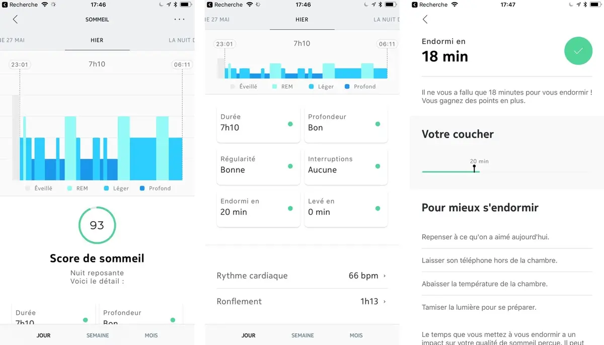 Test du traqueur de sommeil Nokia Sleep