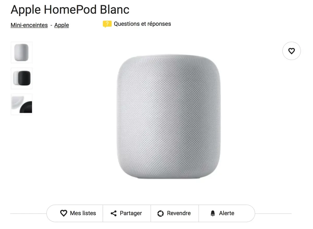 Le HomePod commence à apparaitre dans les boutiques françaises