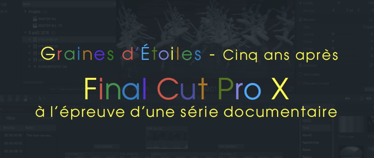 Final Cut Pro : les "chaussettes" à jour pour la version 10.4.2 et un documentaire sur ARTE