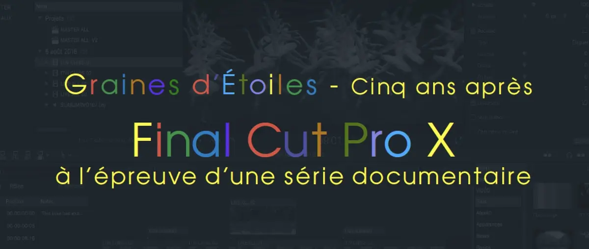 Final Cut Pro : les "chaussettes" à jour pour la version 10.4.2 et un documentaire sur ARTE