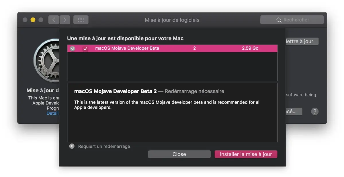 macOS 10.14 Mojave : le nouveau processus de mise à jour système en images