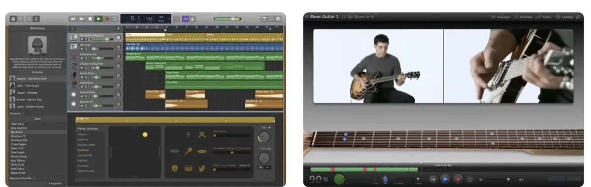 Mise à jour de GarageBand pour Mac avec de nouveaux cours, boucles et effets sonores