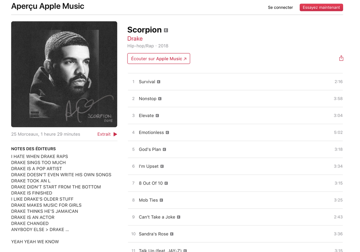 170 millions en 24H : Drake explose Apple Music grâce à sa pochette, Mickael Jackson et Siri !