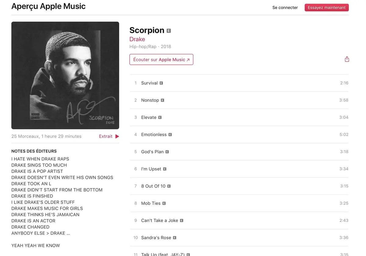 170 millions en 24H : Drake explose Apple Music grâce à sa pochette, Mickael Jackson et Siri !